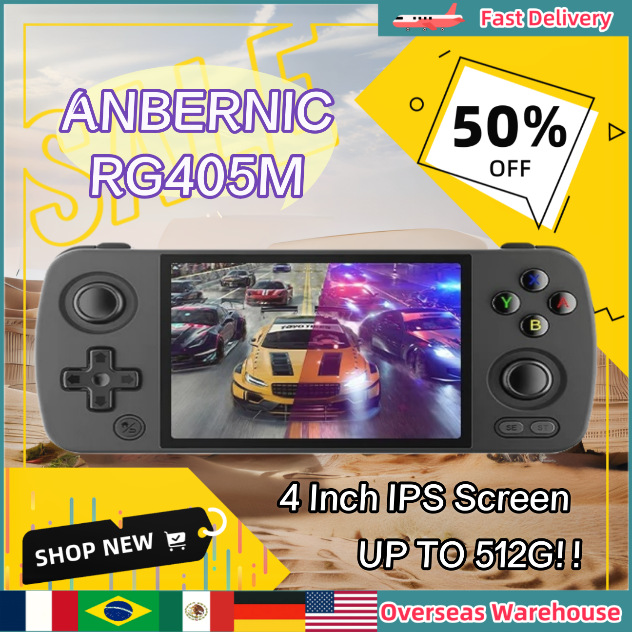 Gaming Console Handheld Android - ANBERNIC RG405M Portable Retro Handheld Game