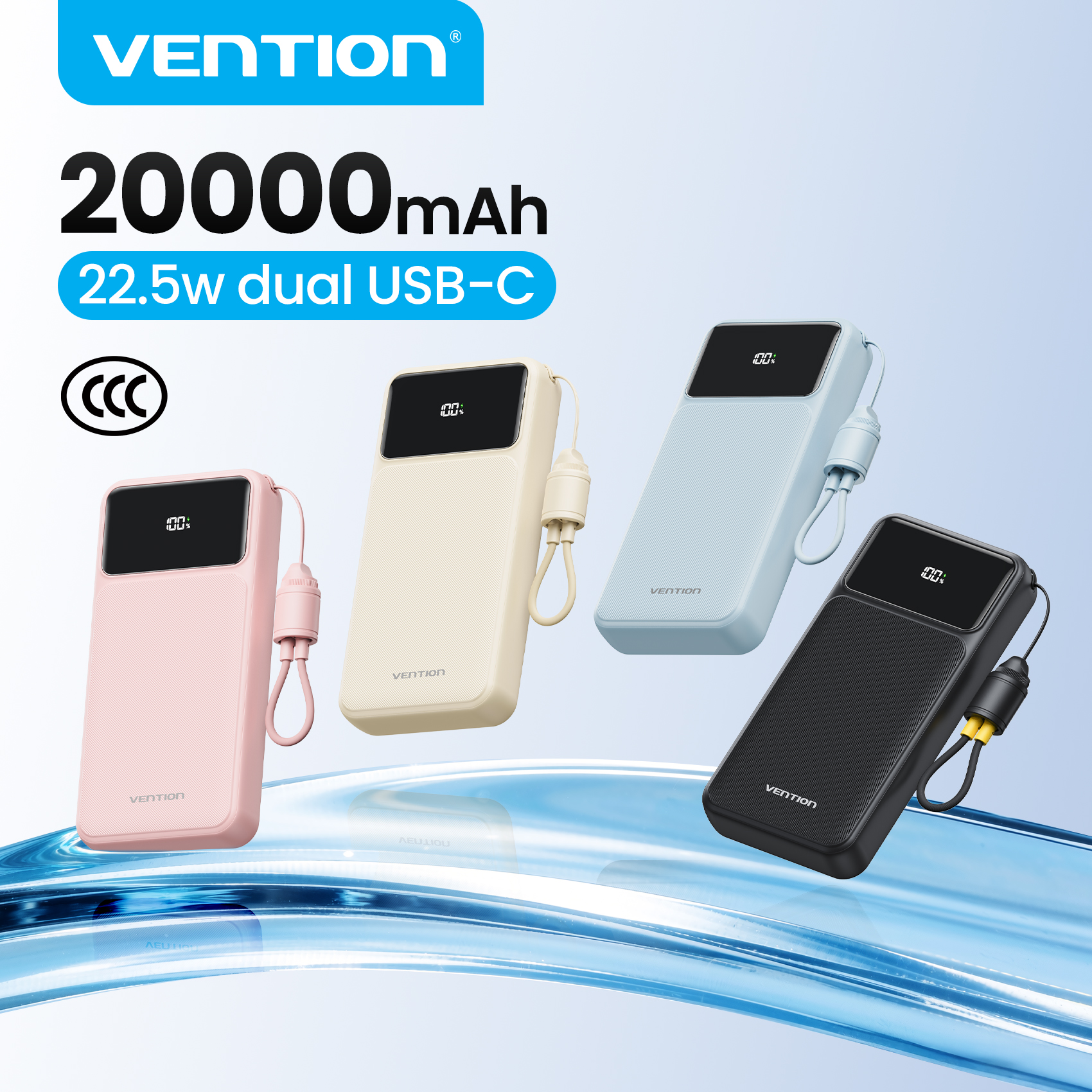 Gaming Console Power Bank - Vention CCC 20000mAh 22.5W Power Bank