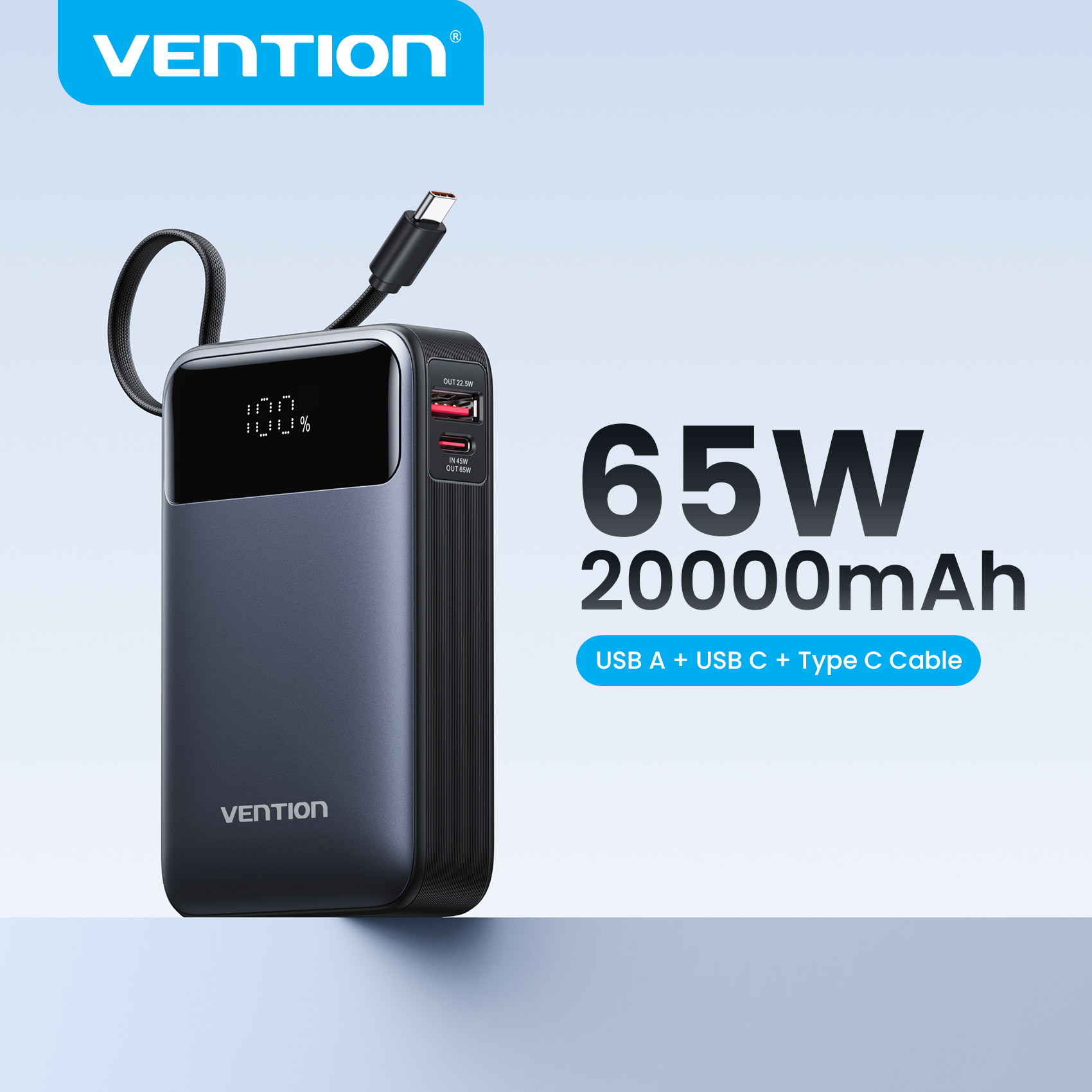 Gaming Console Power Bank - Vention Power Bank 20000mAh Portable PD