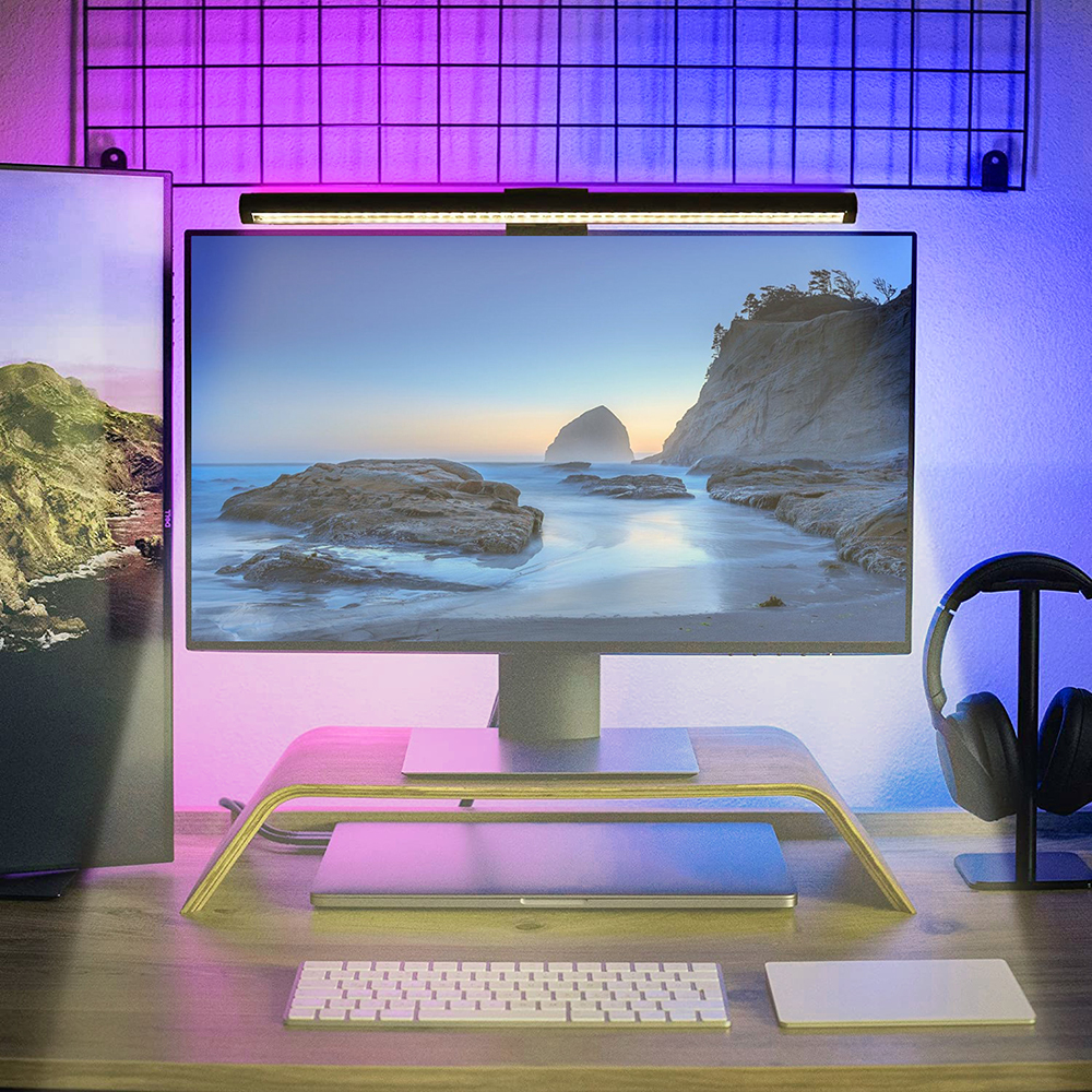 Led Gaming Light Strip - Wiscolor RGB LED Monitor Light Bar