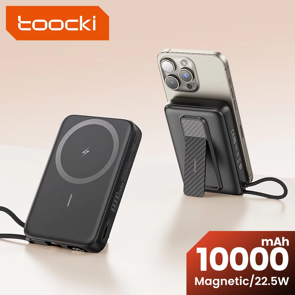Gaming Console Power Bank - Toocki 10000mAh Magnetic Powerbank With Type