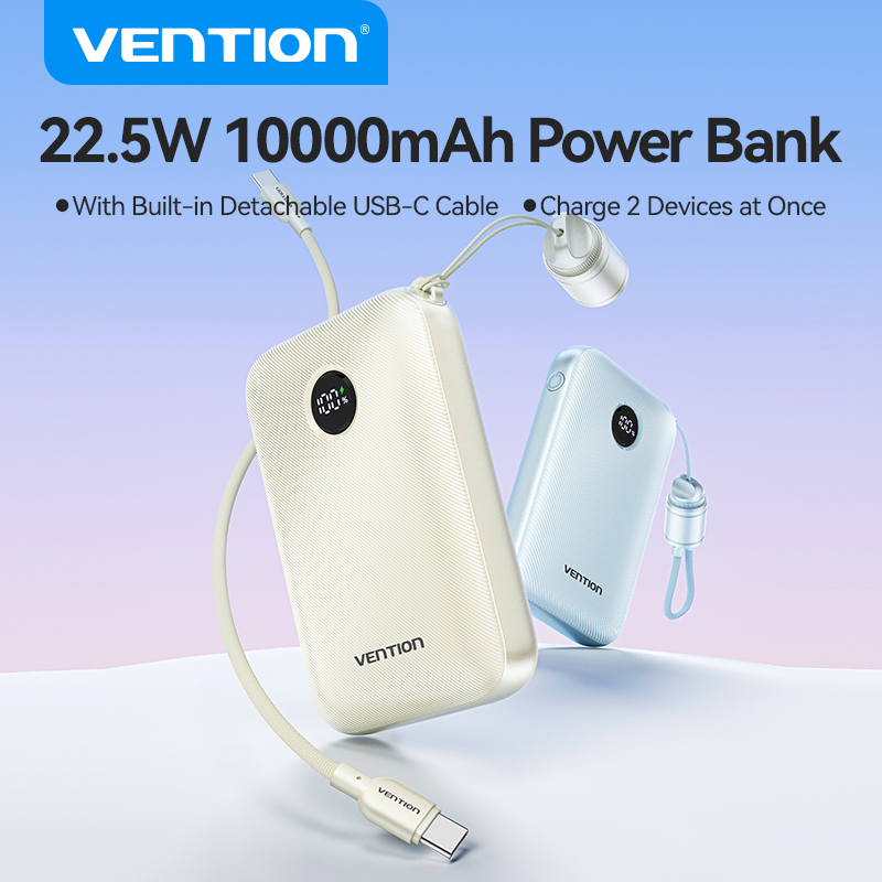 Gaming Console Power Bank - Vention Power Bank 10000mAh 22.5W PD