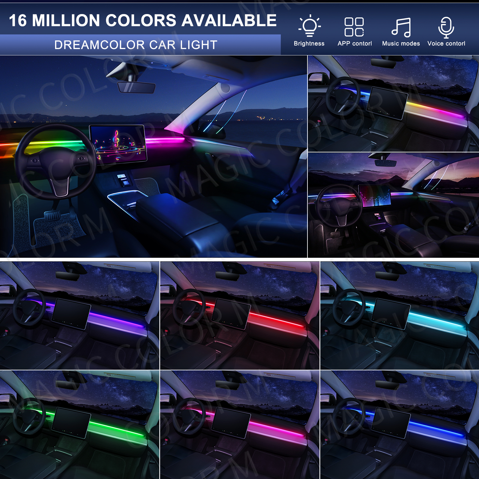 78inch 200cm 150cm LED Car Amb - Led Gaming Light Strip ulasan dan harga