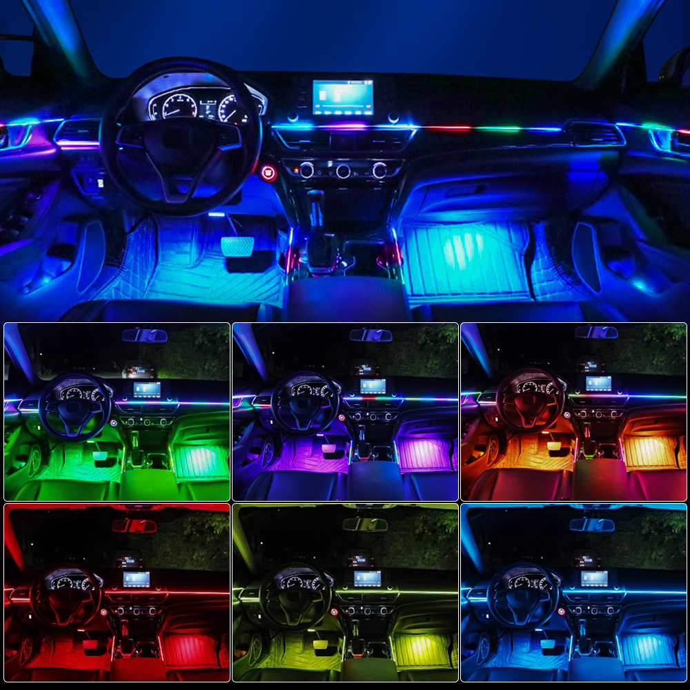 18/22 in 1 Acrylic Led Car Amb - Led Gaming Light Strip ulasan dan harga