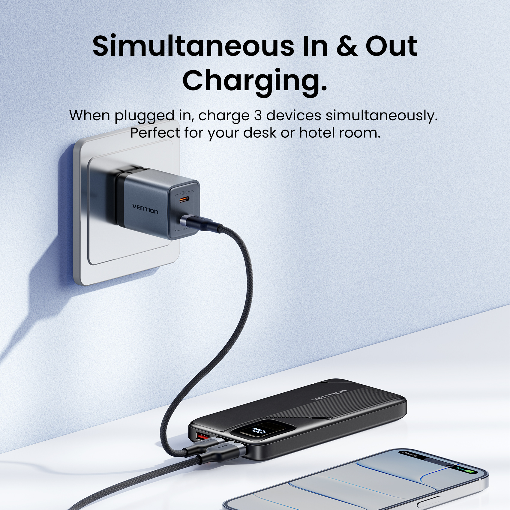 [CCC Certification] Vention Po - Gaming Console Power Bank ulasan dan harga