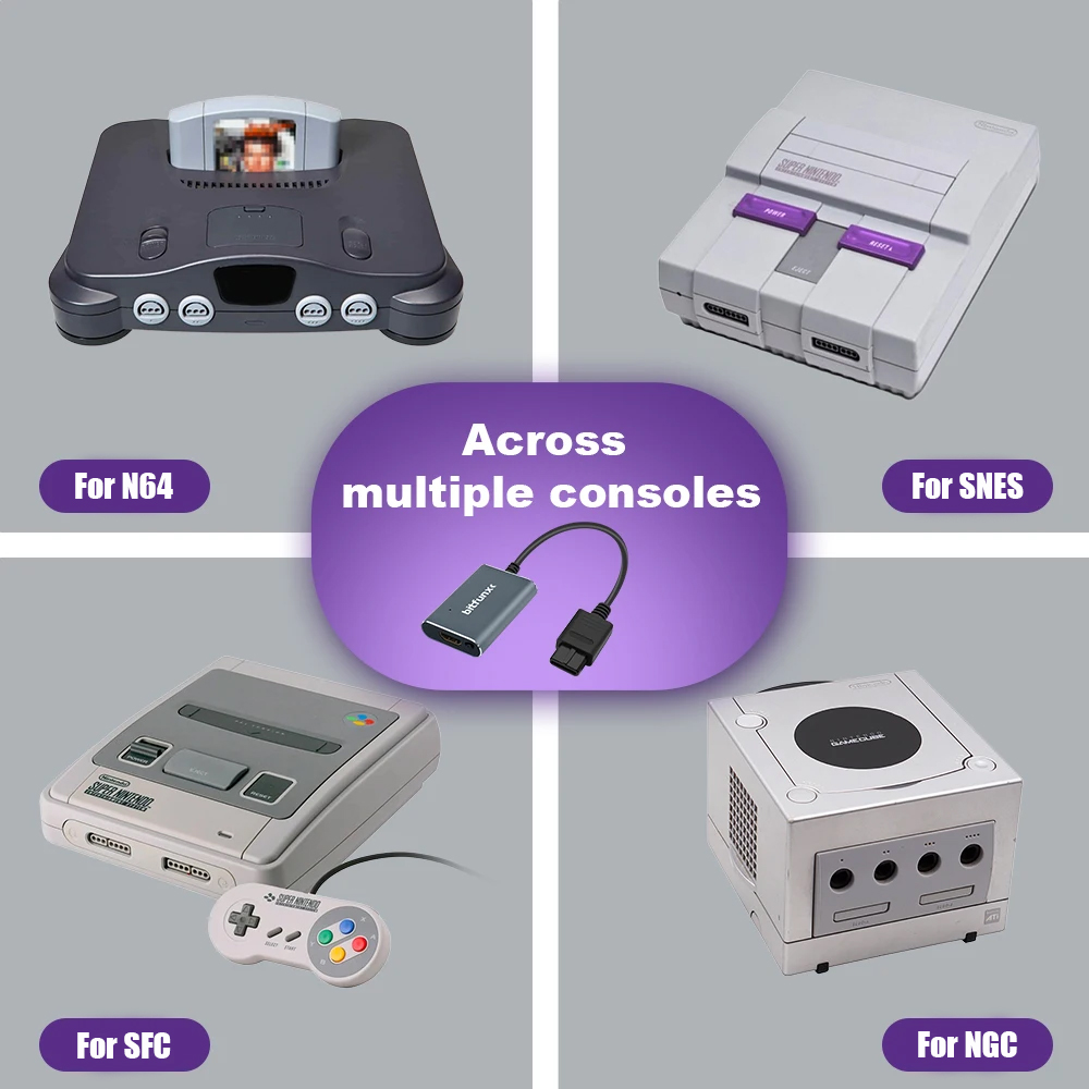 Bitfunx 720P Svideo / AV To HD - Gaming Console For Tv ulasan dan harga