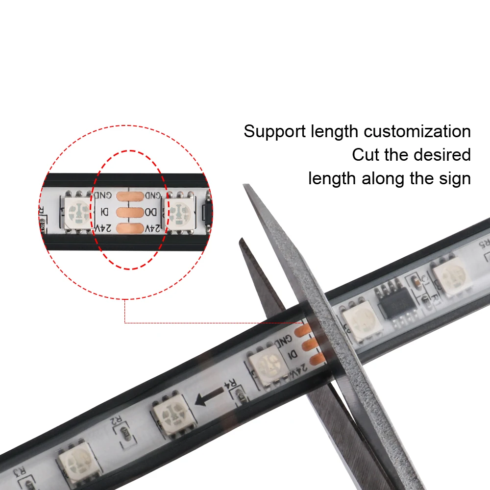 1.5M 2.4M Led Rgb Warning Ligh - Led Gaming Light Strip ulasan dan harga