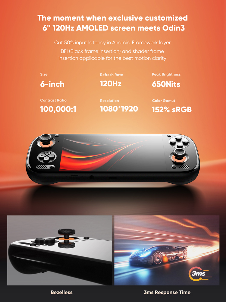 AYN Odin 3 Android Handheld 6' - Gaming Console For Sale ulasan dan harga