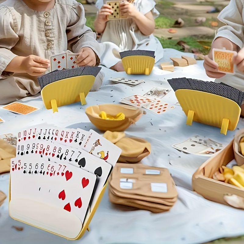 4-Pack Yellow PVC Card Holders - Gaming Card Holder ulasan dan harga