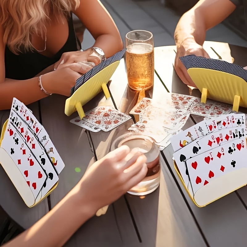 4-Pack Yellow PVC Card Holders - Gaming Card Holder ulasan dan harga
