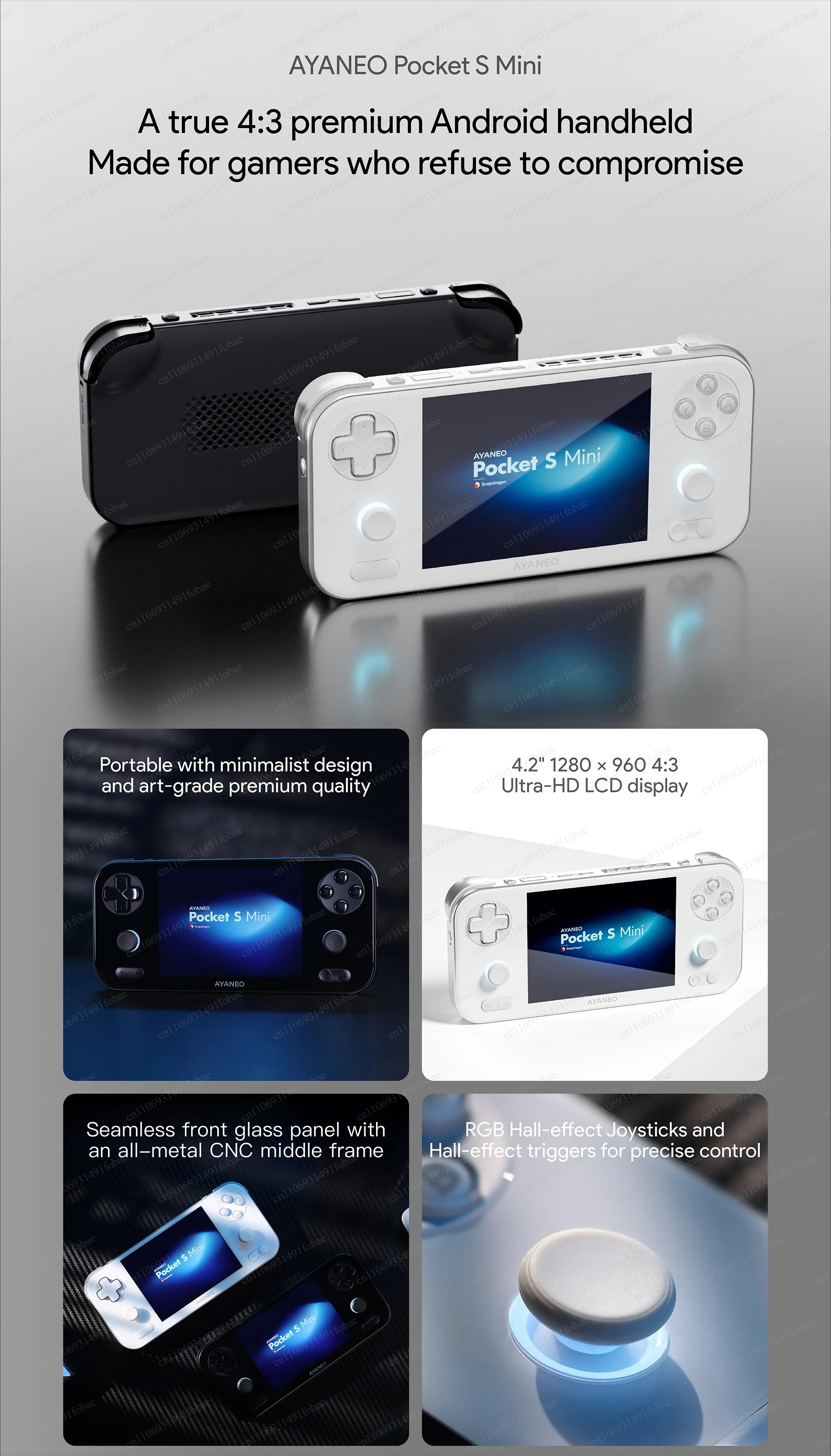AYANEO Pocket S Mini Retro Han - Gaming Console Handheld Android ulasan dan harga