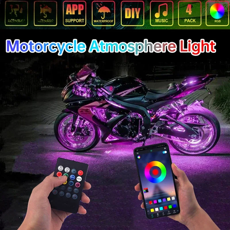 Led Motorcycle RGB Atmosphere  - Led Gaming Light Strip ulasan dan harga