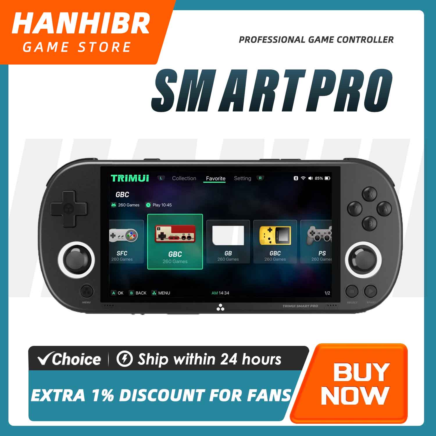 TRIMUI SMART PRO Open Source L - Gaming Console Handheld Android ulasan dan harga