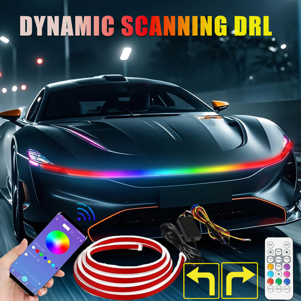 RGB Dynamic Scan Start Up DRL  - Led Gaming Light Strip ulasan dan harga