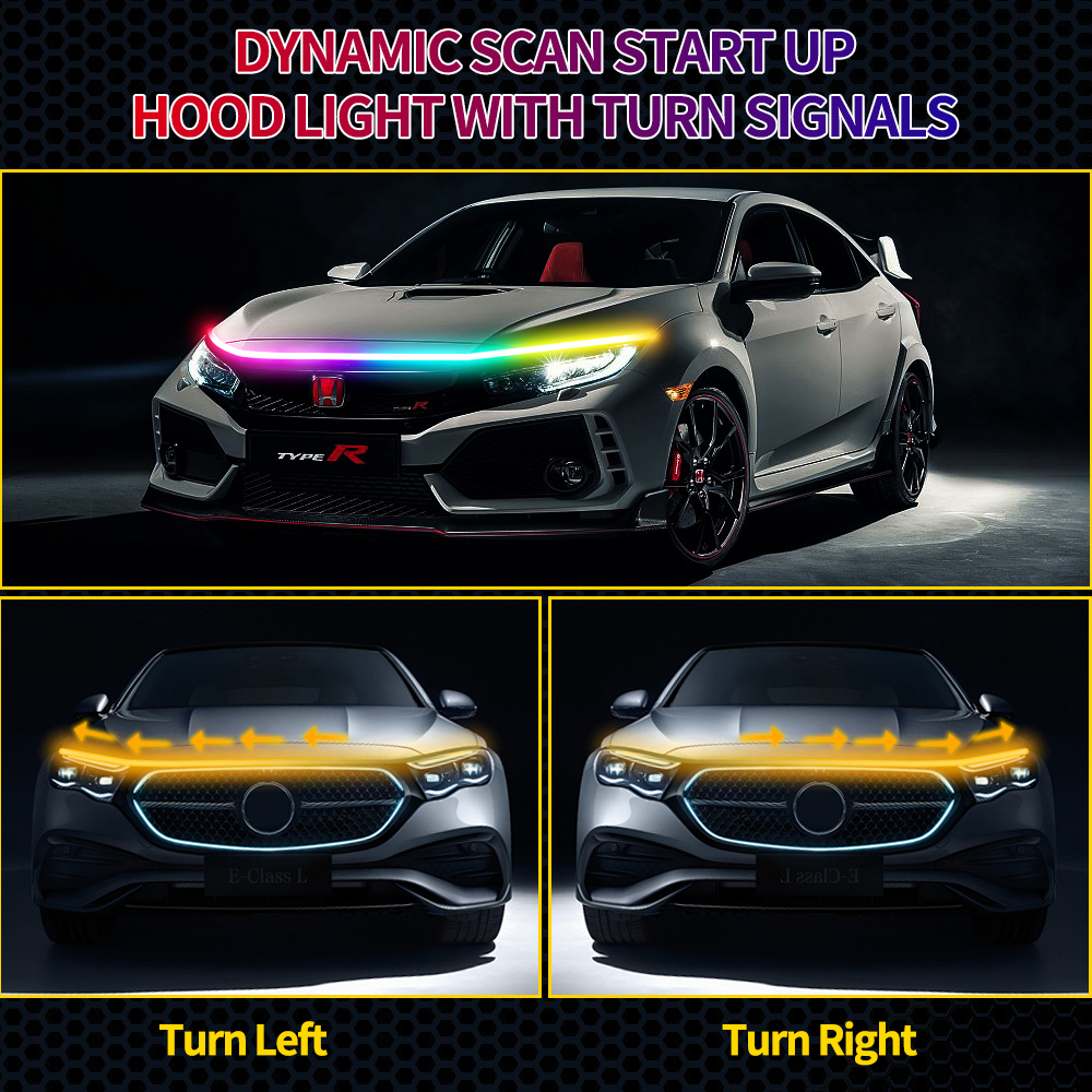 RGB Dynamic Scan Start Up DRL  - Led Gaming Light Strip ulasan dan harga