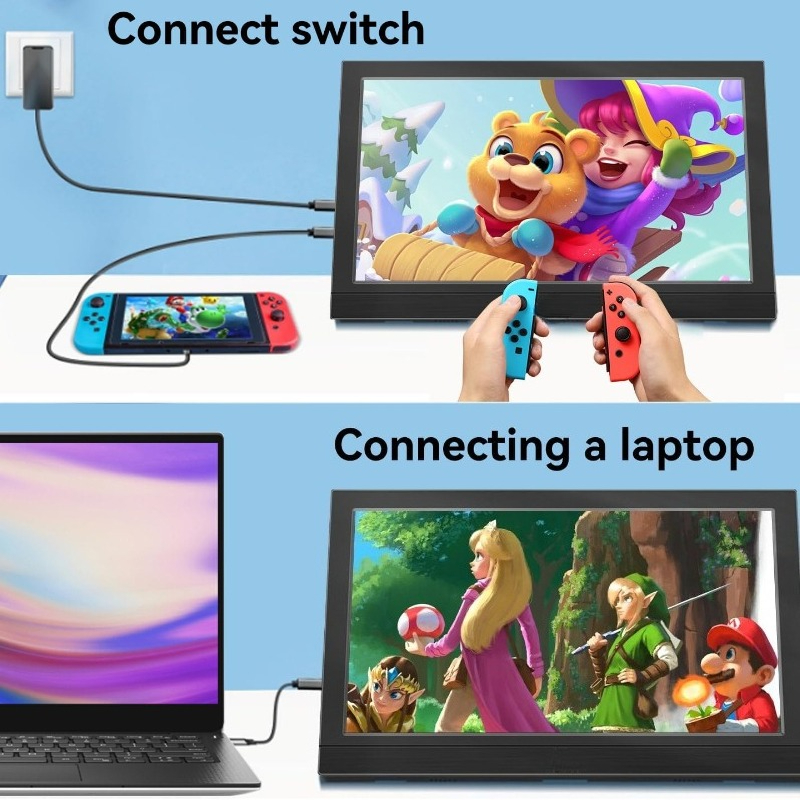 Portable Monitor 13.3Inch LED  - Gaming Console Connect With Phone ulasan dan harga