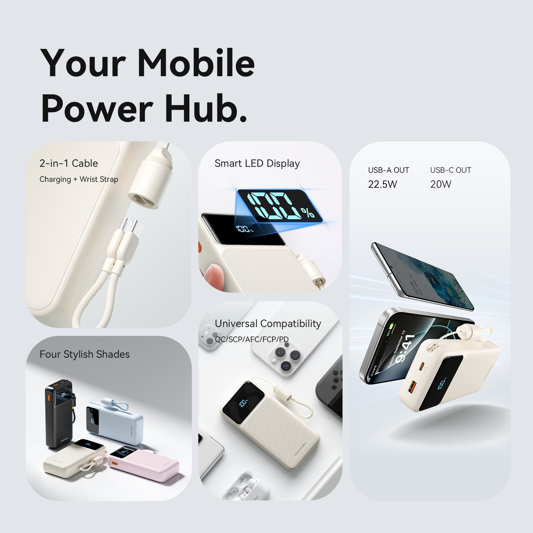 Vention CCC 20000mAh 22.5W Pow - Gaming Console Power Bank ulasan dan harga