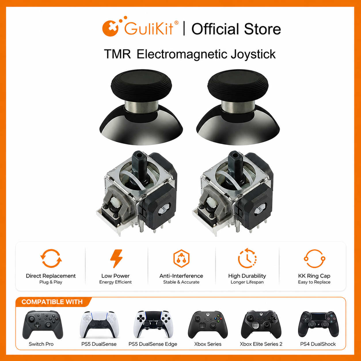 GuliKit TMR Joystick with Stic - Gaming Console Repair ulasan dan harga