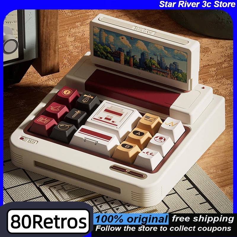 80Retros FC1983 Retro Red And  - Gaming Console Keyboard ulasan dan harga