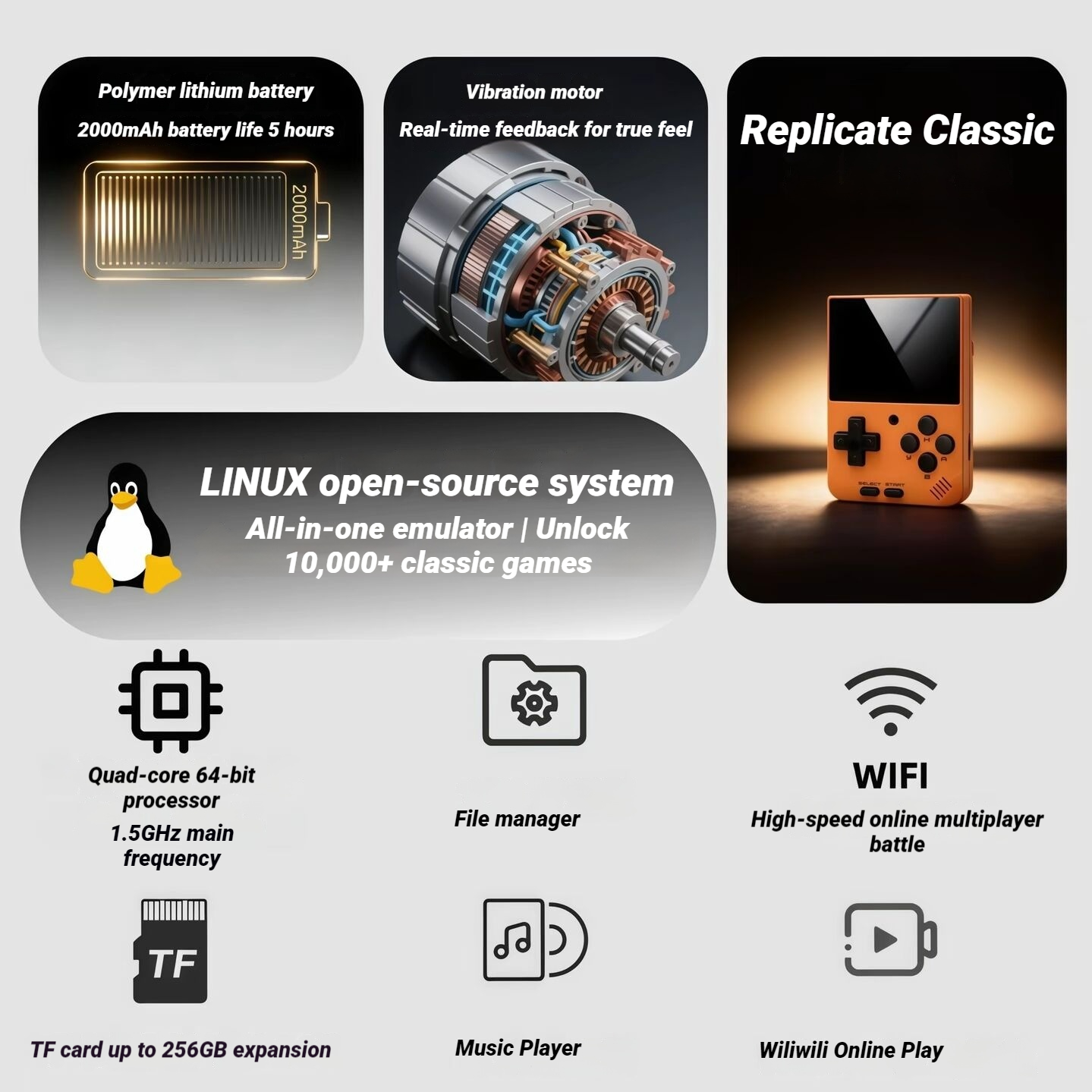 Moolinbox A10Mini 2.8-Inch Lin - Gaming Console Handheld Android ulasan dan harga