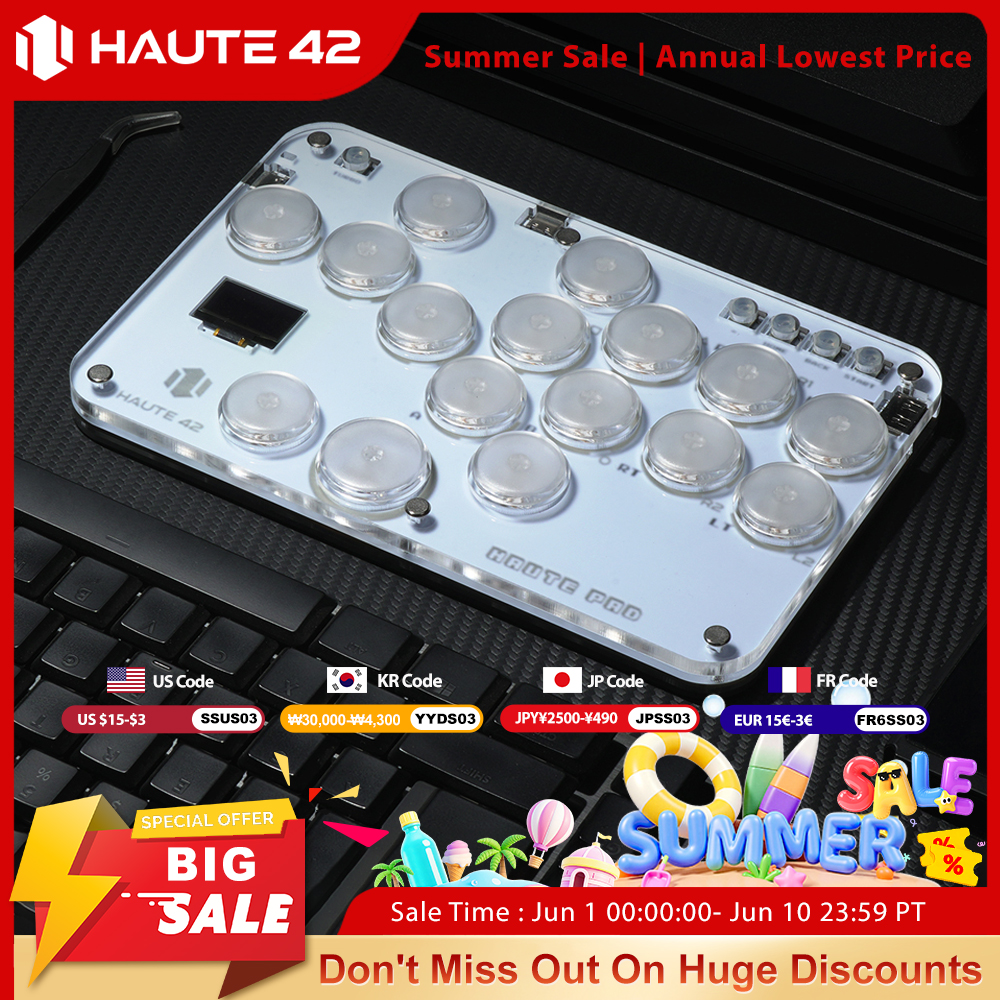 Haute42 Arcade Joystick Hitbox - Gaming Console Keyboard ulasan dan harga