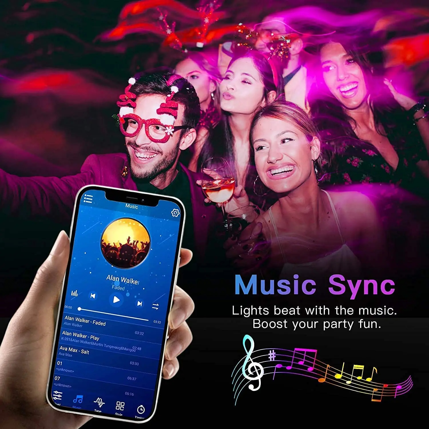 Bluetooth LED Lights Strip 505 - Led Gaming Light Strip ulasan dan harga
