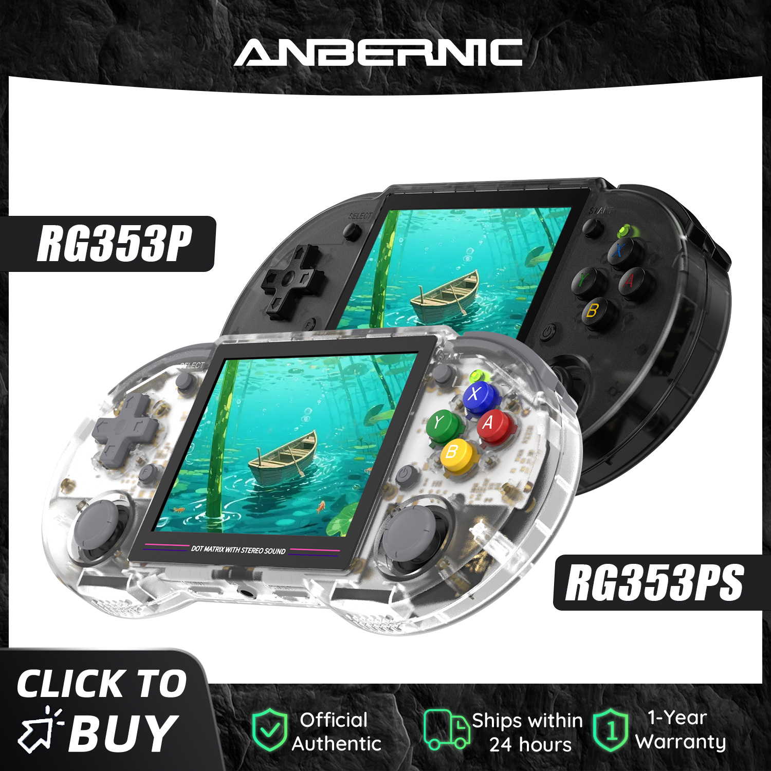 Anbernic  RG353P RG353PS 64 Bi - Gaming Console Handheld Android ulasan dan harga