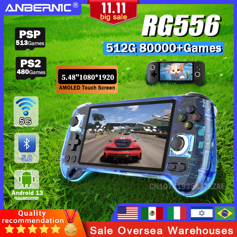 ANBERNIC RG556 Handheld Game C - Gaming Console Handheld Android ulasan dan harga