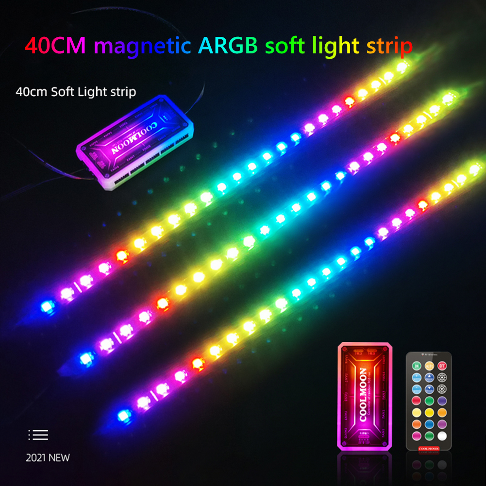 COOLMOON CM-LS40 5V ARGB PC Ca - Led Gaming Light Strip ulasan dan harga