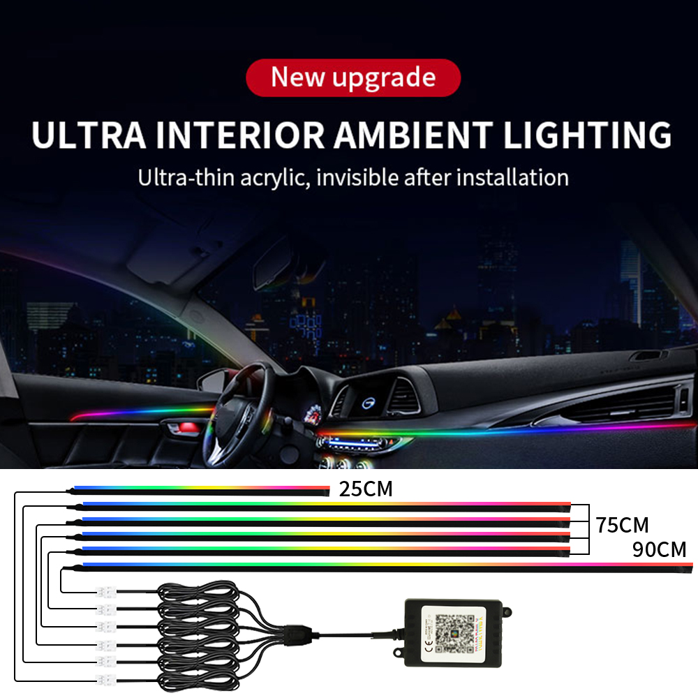 Symphony Car Ambient Lights Ki - Led Gaming Light Strip ulasan dan harga