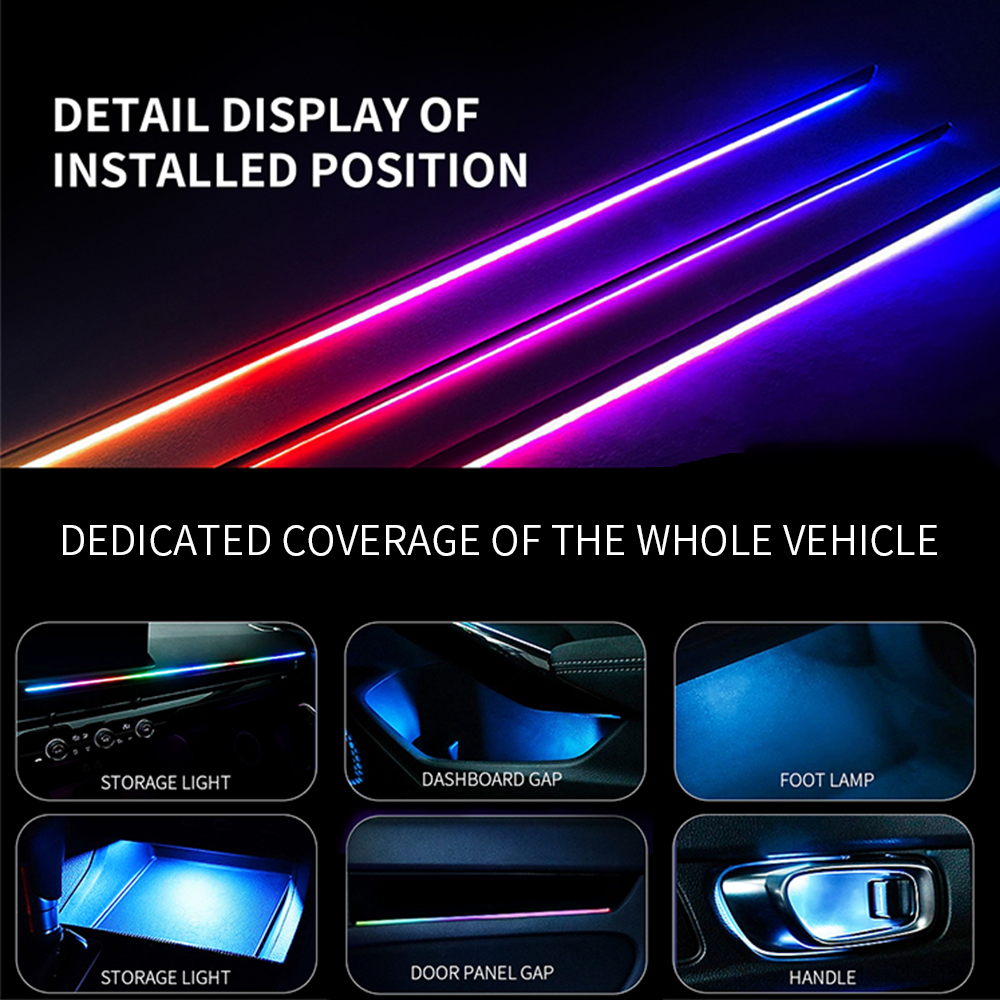Symphony Car Ambient Lights Ki - Led Gaming Light Strip ulasan dan harga