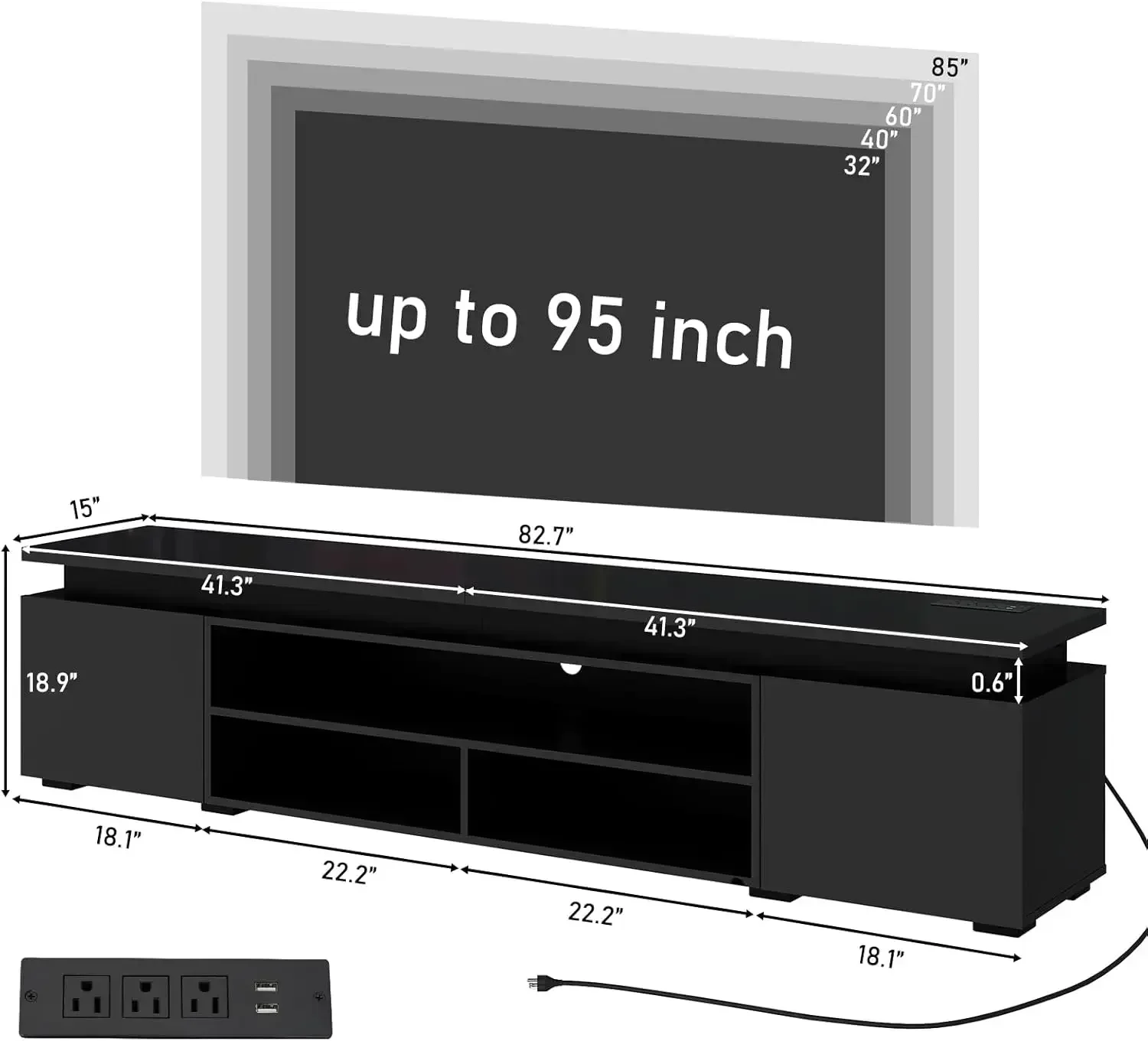 XMSJ-Sale LED TV Stand for 95  - Gaming Console For Sale ulasan dan harga