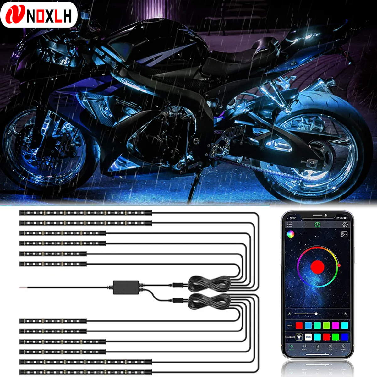 LED Motorcycle Decorative Ambi - Led Gaming Light Strip ulasan dan harga